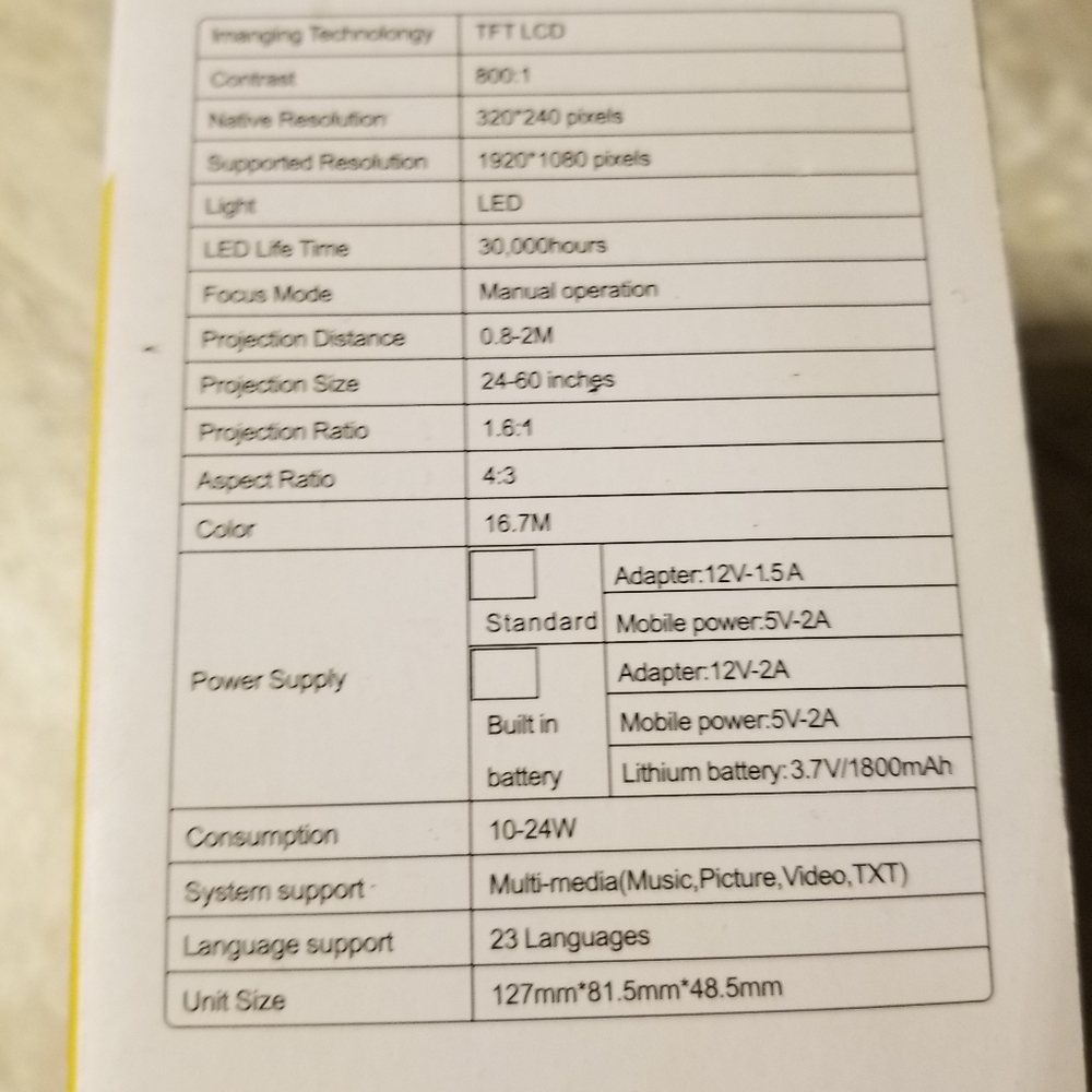 New LED projector - Picture 4 of 5